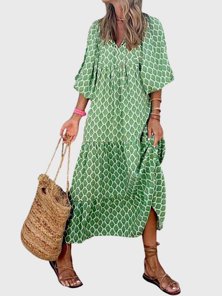 Callirrhoeaia - Elegant wide maxi dress