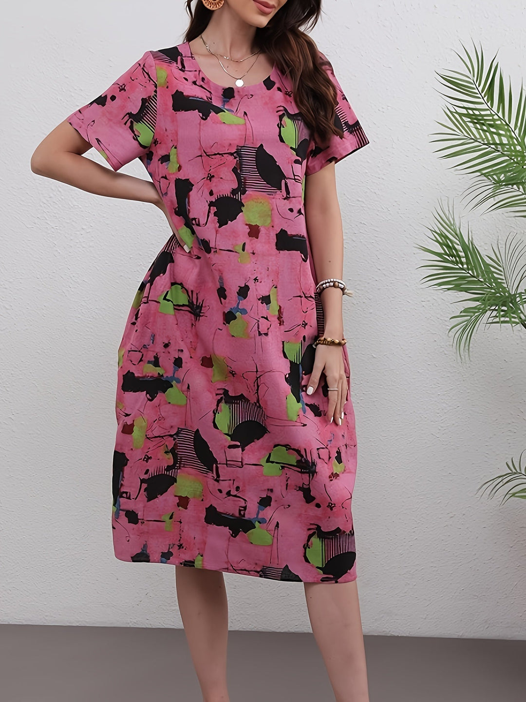 Helleona - Elegant Tummy Covering Maxi Dress