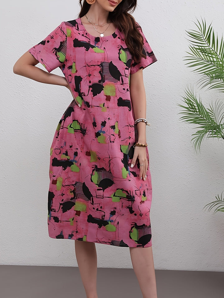 Helleona - Elegant Tummy Covering Maxi Dress