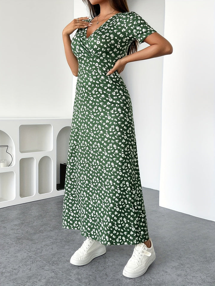 Eurynomeis - Elegant Floral Maxi Dress
