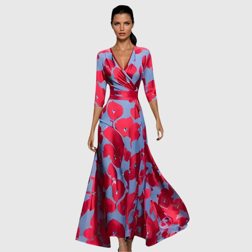 Terpsichorea - Elegant Floral Dress