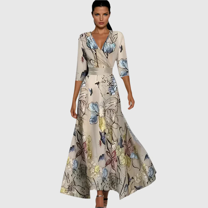 Terpsichorea - Elegant Floral Dress