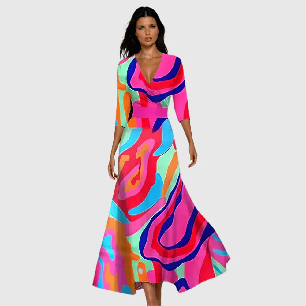 Terpsichorea - Elegant Floral Dress