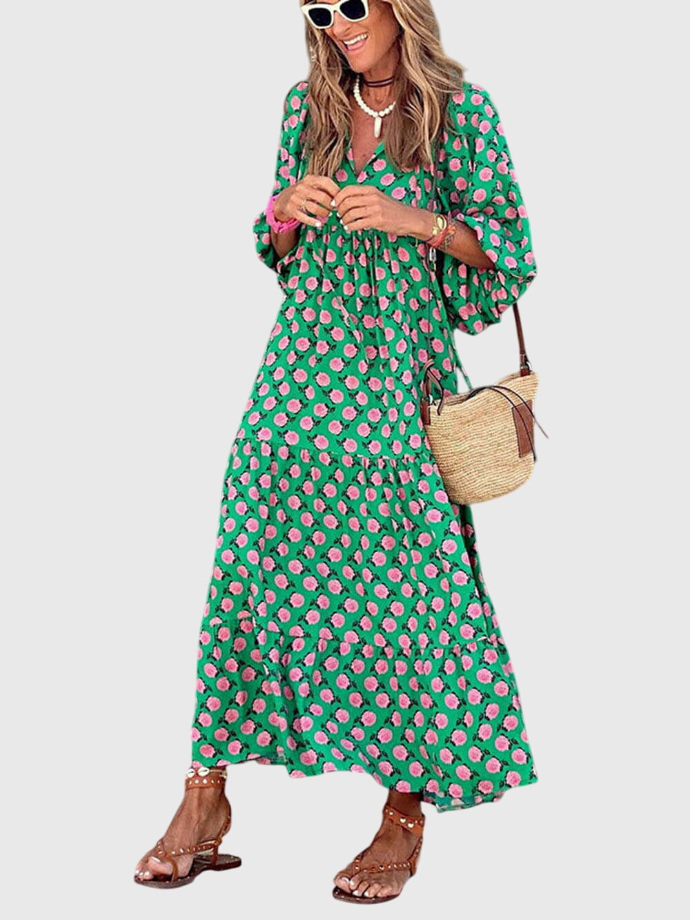 Callirrhoeaia - Elegant wide maxi dress