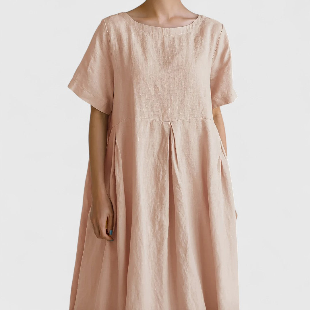 Aglaopeyne - Elegant Tummy Covering Maxi Dress