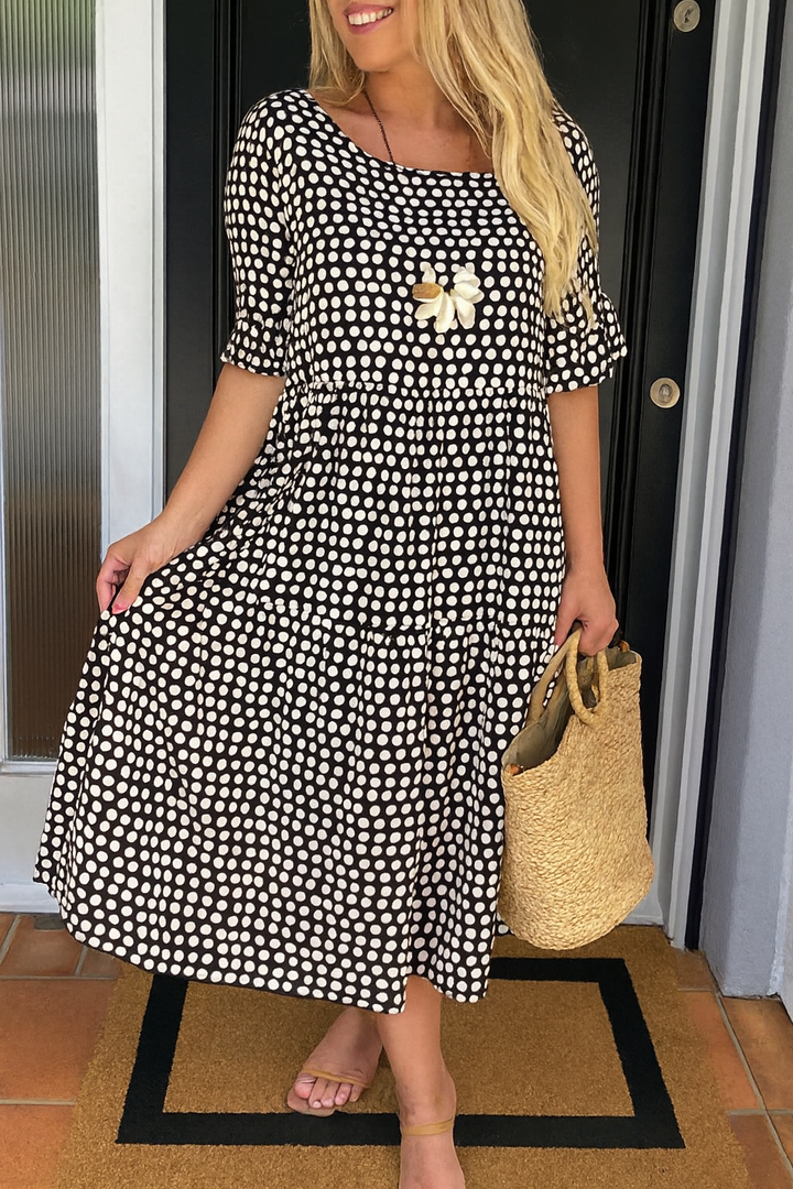 Olivia | Sable Midi Dress