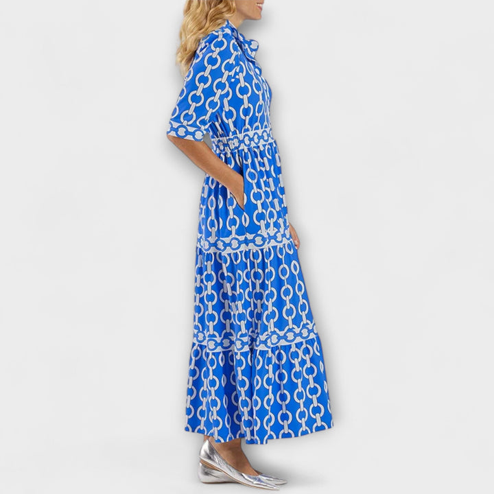Thalassa - Midi Dress with Chain Pattern