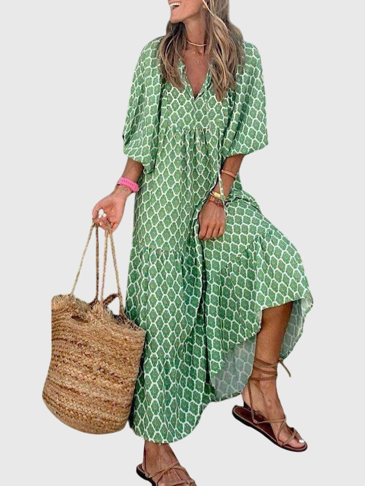 Callirrhoeaia - Elegant wide maxi dress