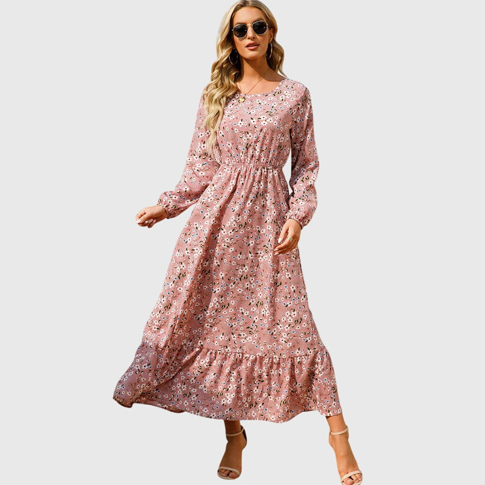 Antigoneara - Floral Print Maxi Dress