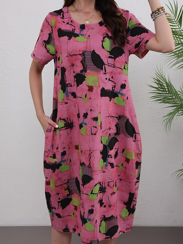 Helleona - Elegant Tummy Covering Maxi Dress