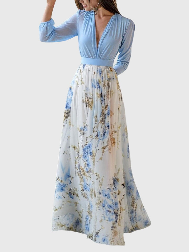 Calypsoessa - Long Dress with Floral Print