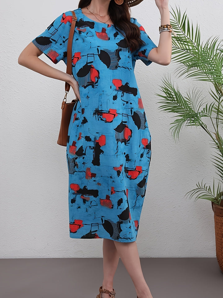 Helleona - Elegant Tummy Covering Maxi Dress