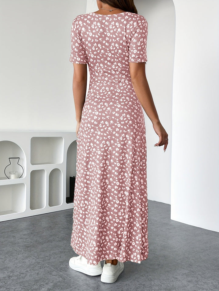 Eurynomeis - Elegant Floral Maxi Dress