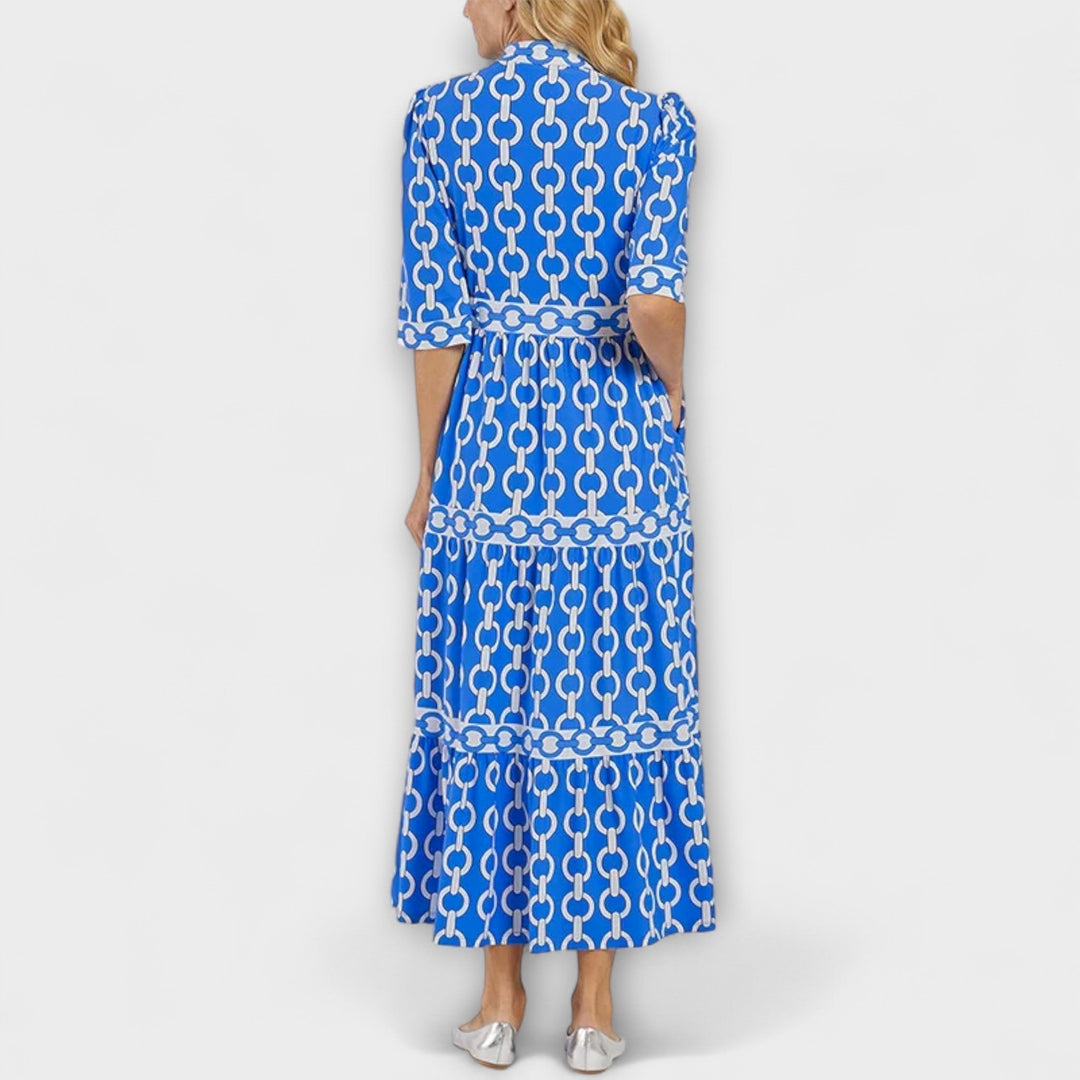 Thalassa - Midi Dress with Chain Pattern