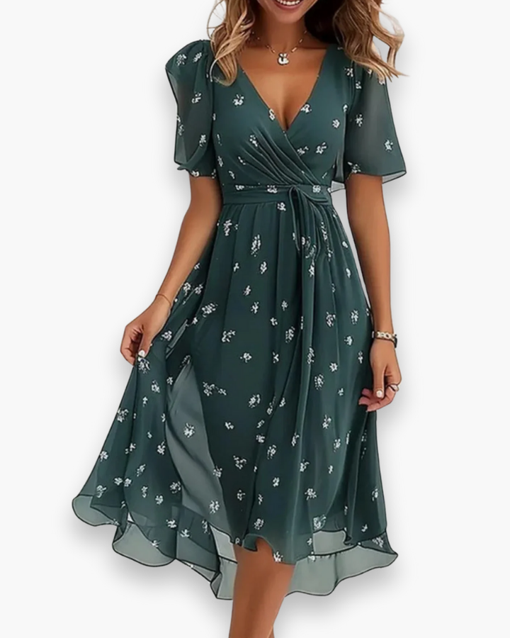 Melia - Ladies Casual Boho Midi Dress
