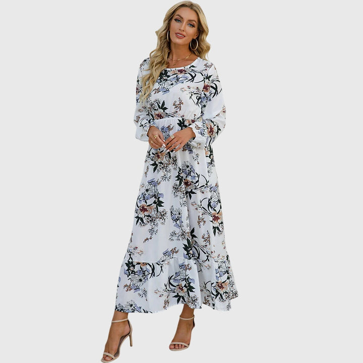 Antigoneara - Floral Print Maxi Dress