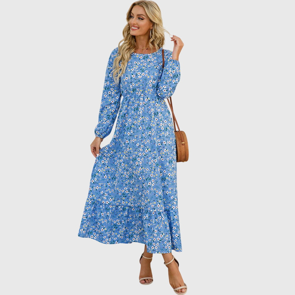 Antigoneara - Floral Print Maxi Dress