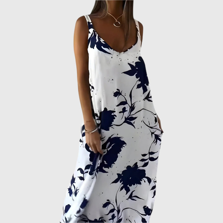 Altheaaia - Floral Sleeveless Summer Dress