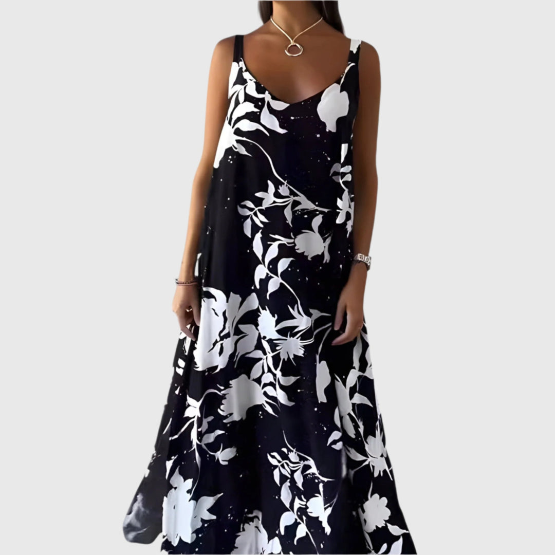 Altheaaia - Floral Sleeveless Summer Dress