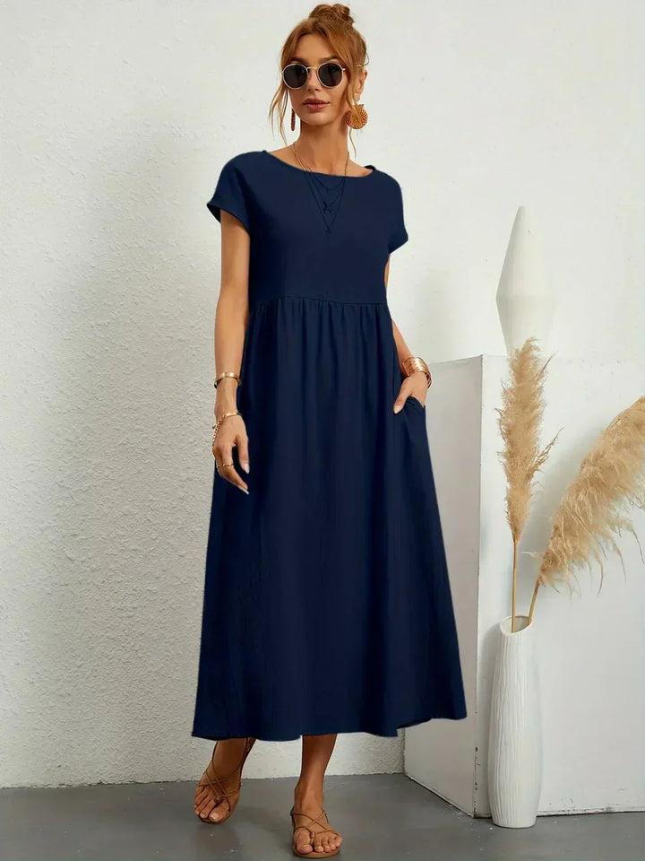 Robe midi Gabriella à l'élégance intemporelle