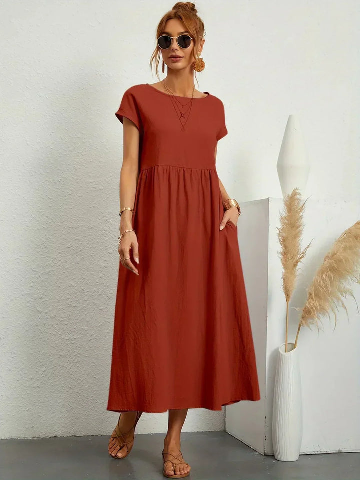 Robe midi Gabriella à l'élégance intemporelle
