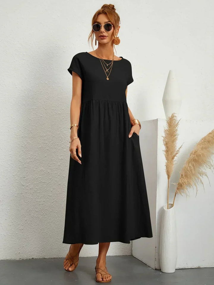 Robe midi Gabriella à l'élégance intemporelle