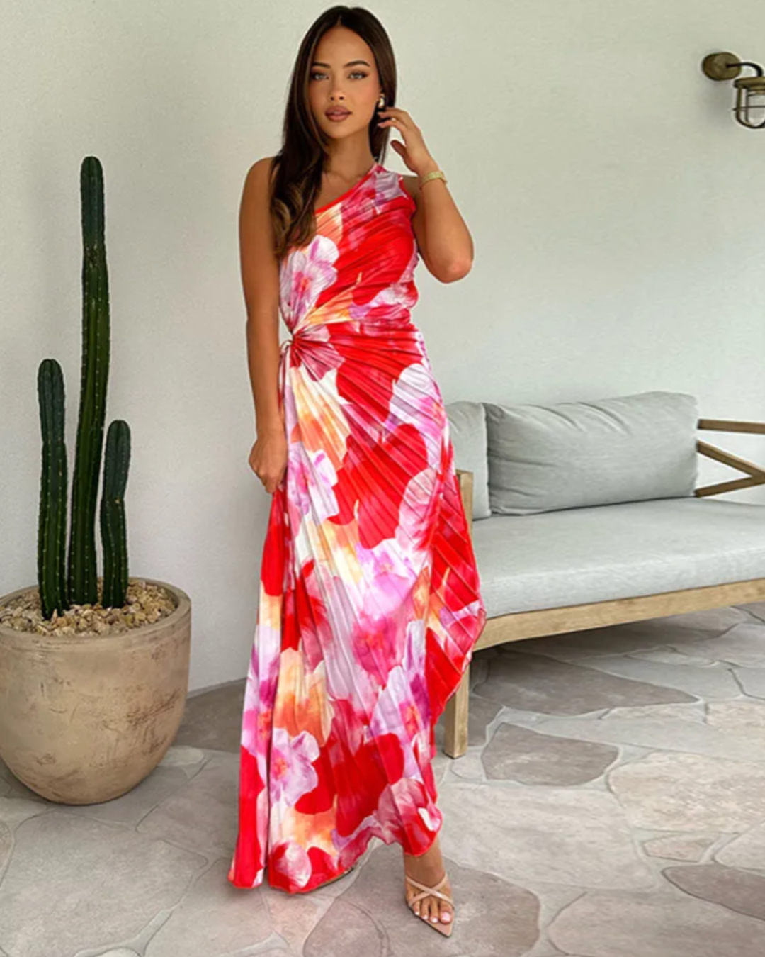 Aglaiaelle - Vibrant Printed Gown