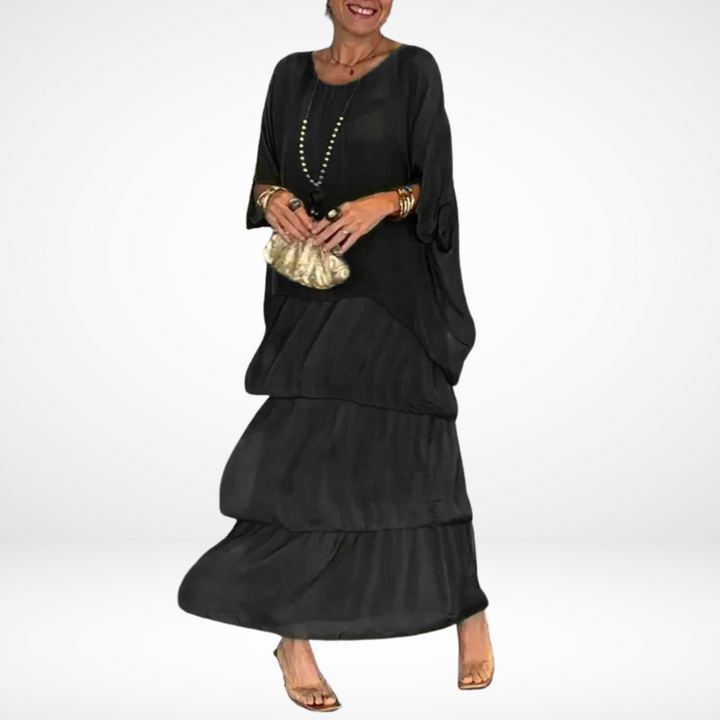 Xanthea - Artistic Loose Maxi Dress