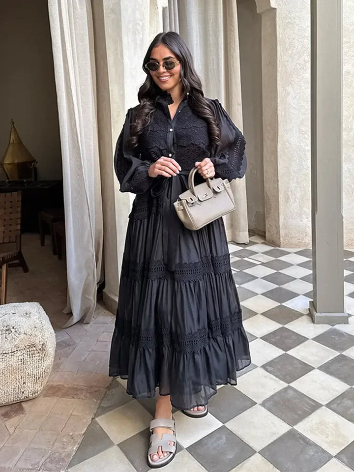 Nemesisyne - Embroidery Maxi Dress