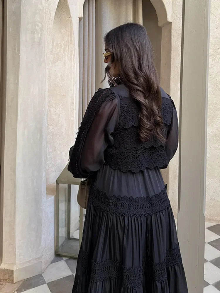 Nemesisyne - Embroidery Maxi Dress