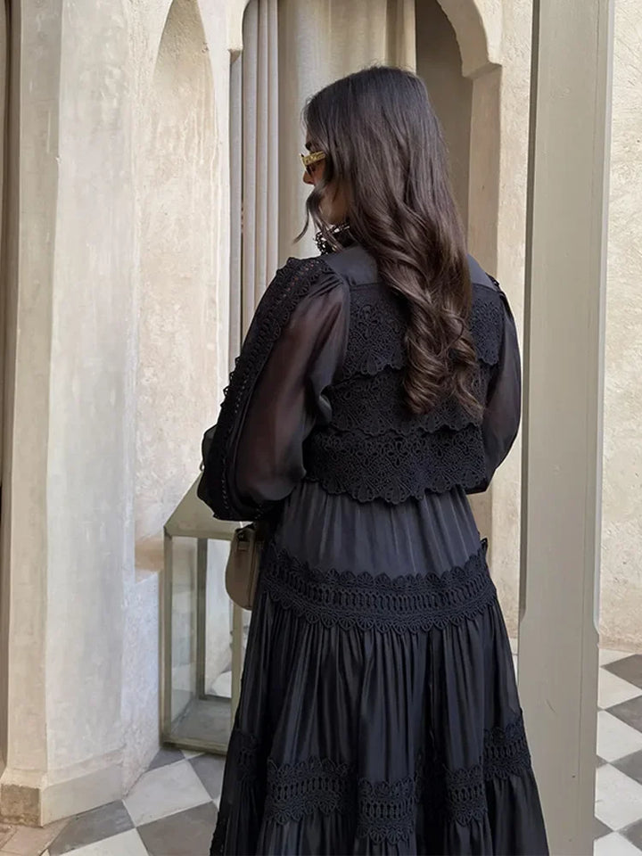 Nemesisyne - Embroidery Maxi Dress