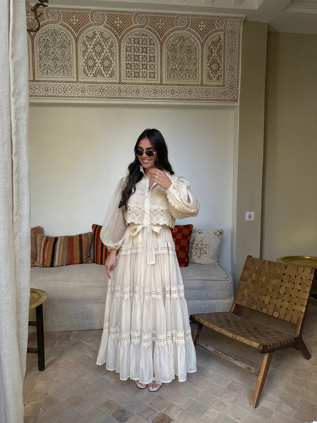 Nemesisyne - Embroidery Maxi Dress