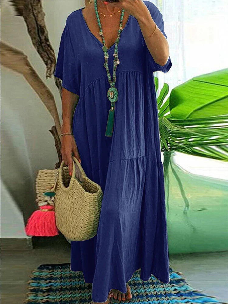 Psycheelle - Elegant Tummy Covering Maxi Dress