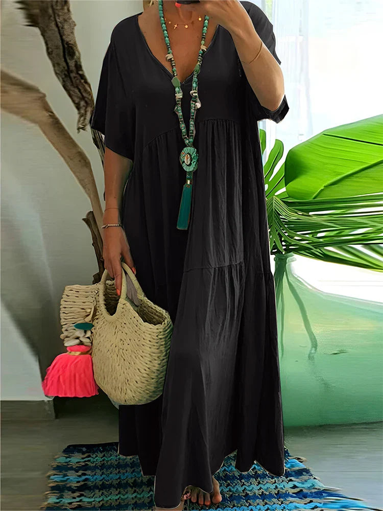 Psycheelle - Elegant Tummy Covering Maxi Dress