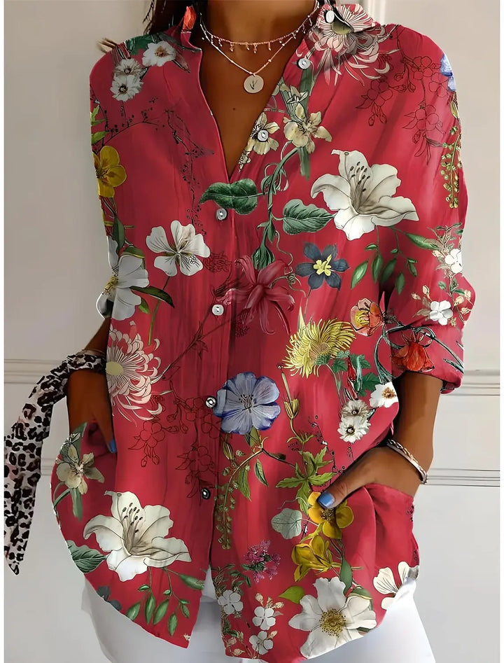 FLORIANA™ | Spring Floral Blouse