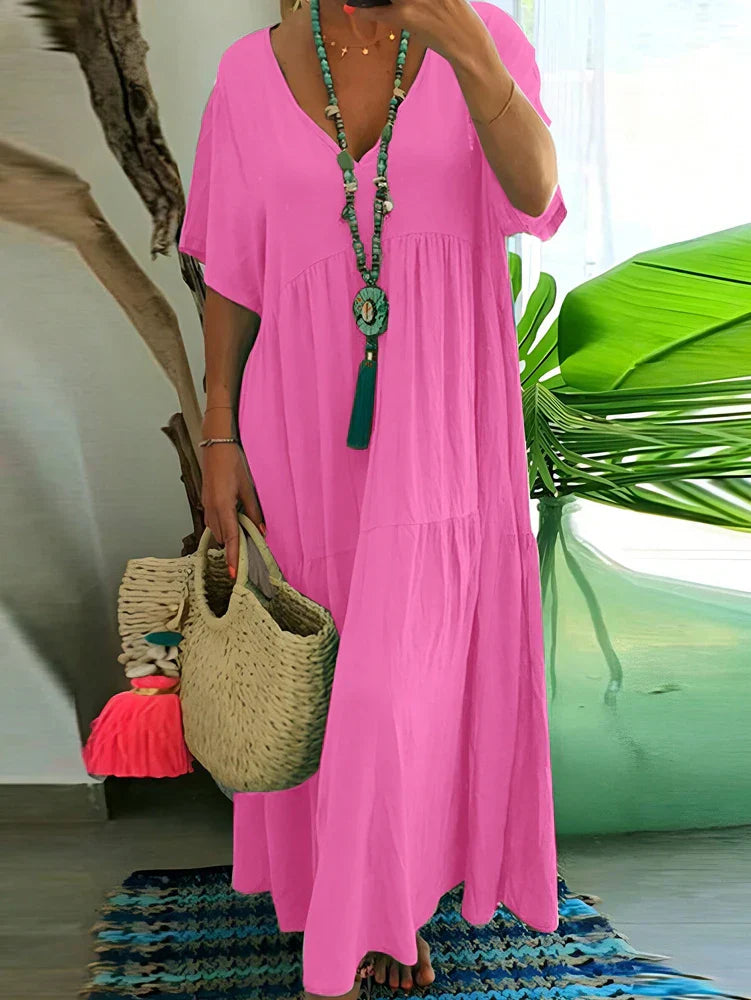Psycheelle - Elegant Tummy Covering Maxi Dress