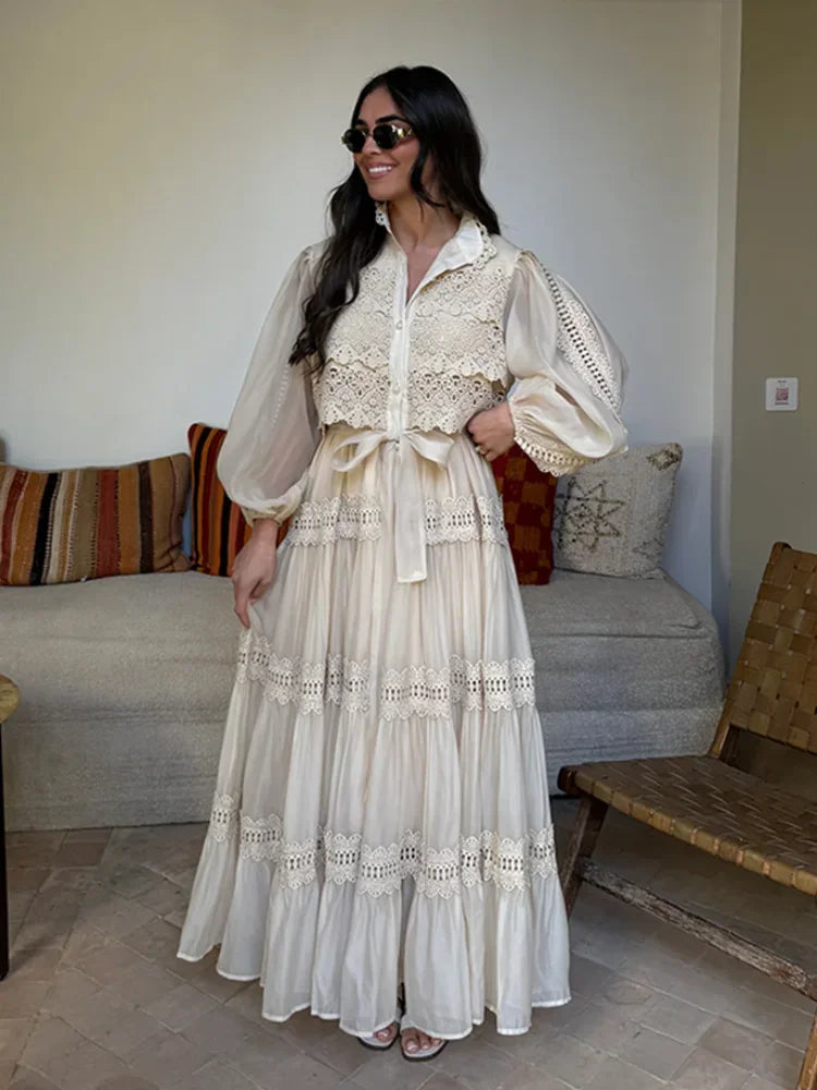 Nemesisyne - Embroidery Maxi Dress