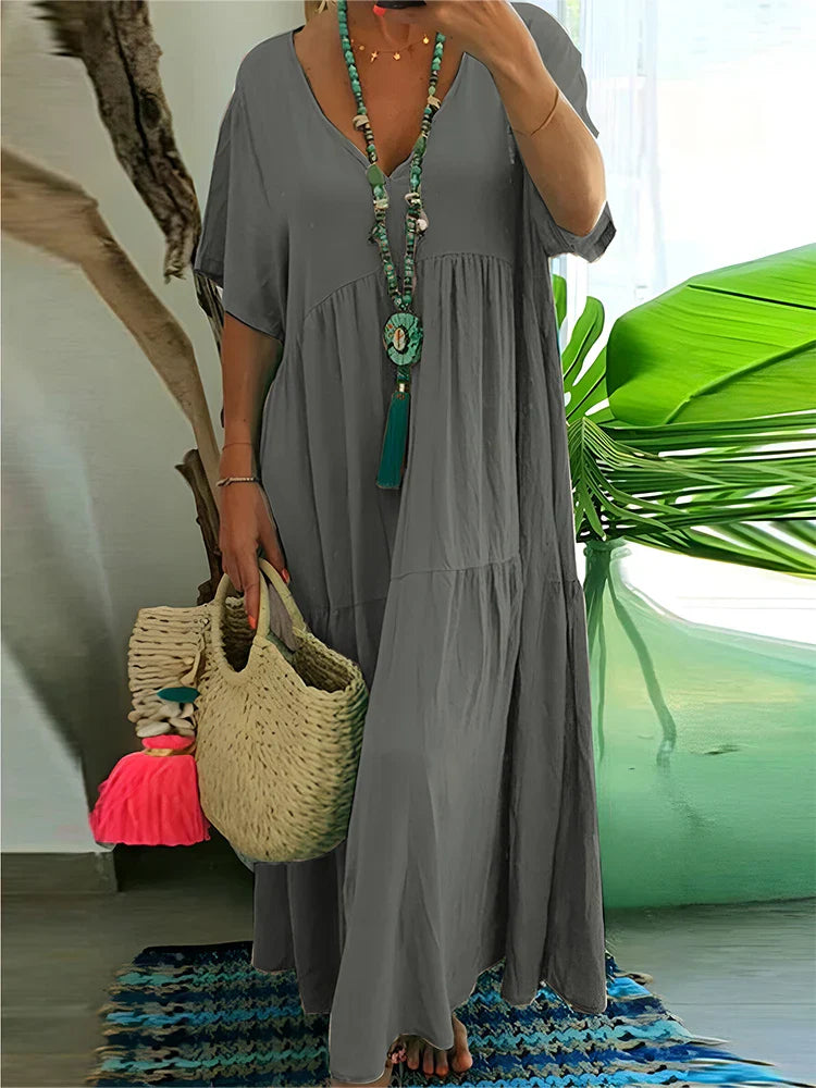 Psycheelle - Elegant Tummy Covering Maxi Dress
