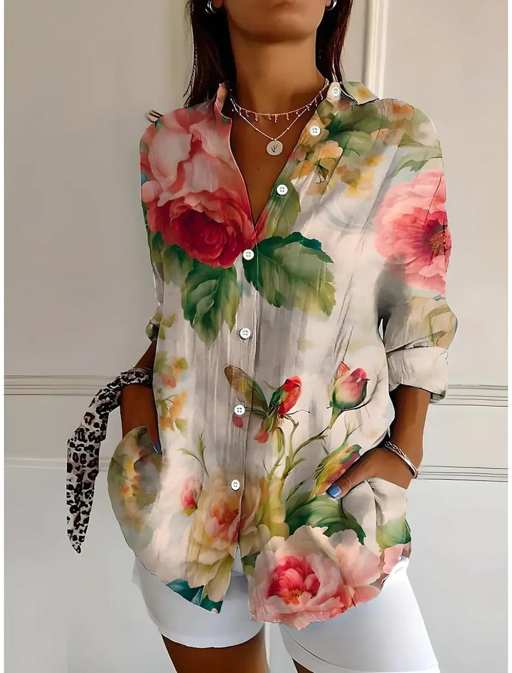FLORIANA™ | Spring Floral Blouse