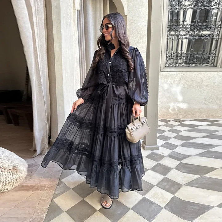 Nemesisyne - Embroidery Maxi Dress