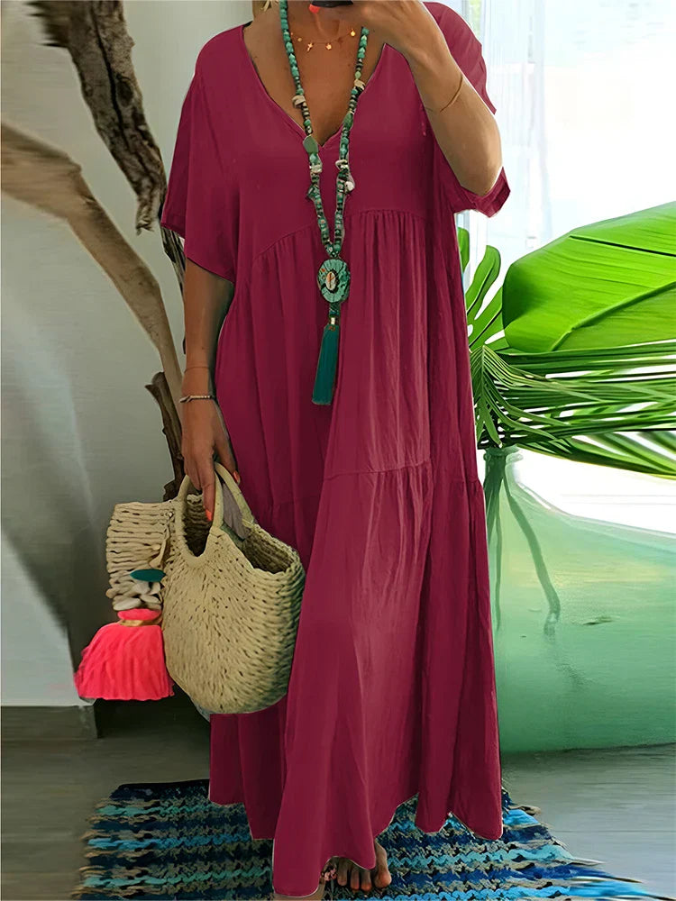 Psycheelle - Elegant Tummy Covering Maxi Dress