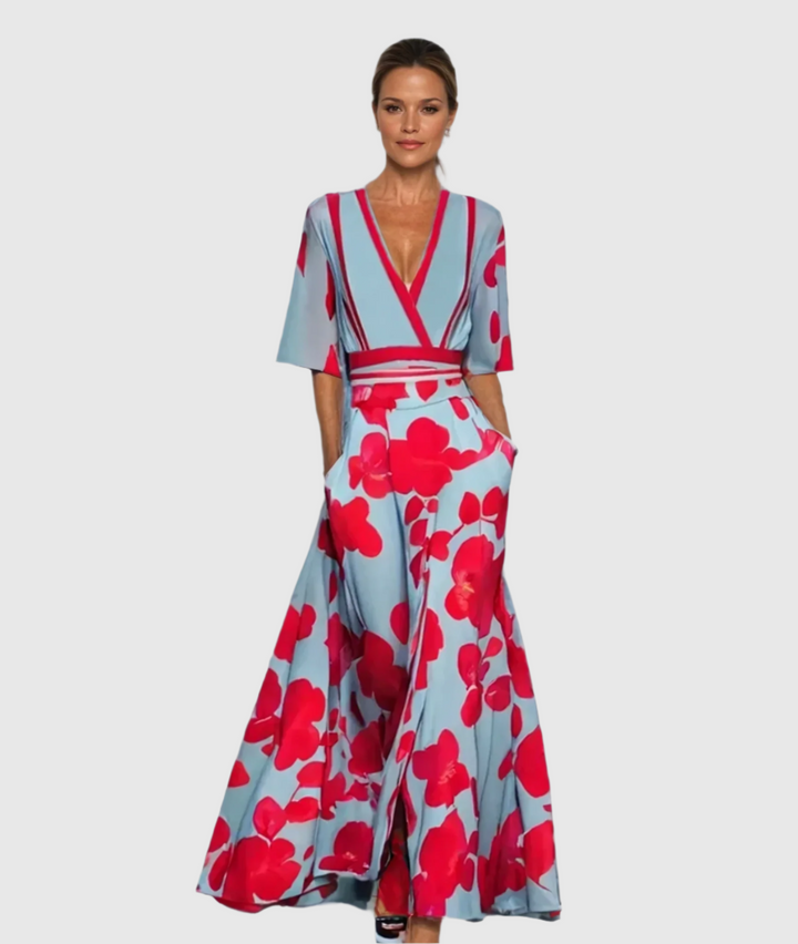 Terpsichorea - Elegant Floral Dress