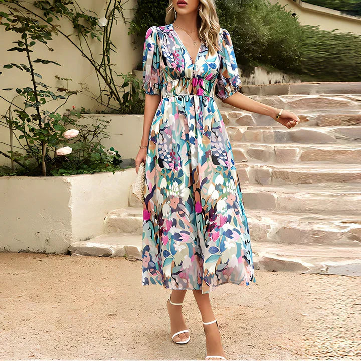 Maera - Trendy floral dress
