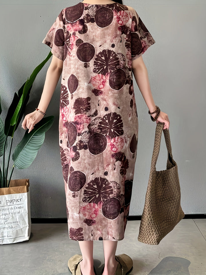 Helleona - Elegant Tummy Covering Maxi Dress