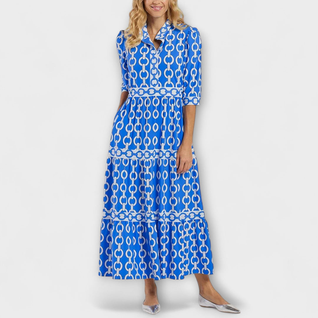 Thalassa - Midi Dress with Chain Pattern