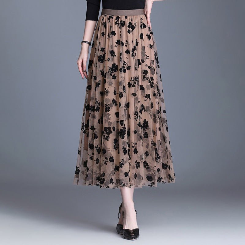 ADELINE™ – Chic Floral Midi Skirt - ByClothique