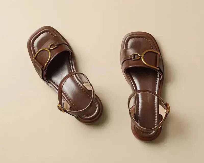 Amara | Buckled Flat Sandals™ - ByClothique
