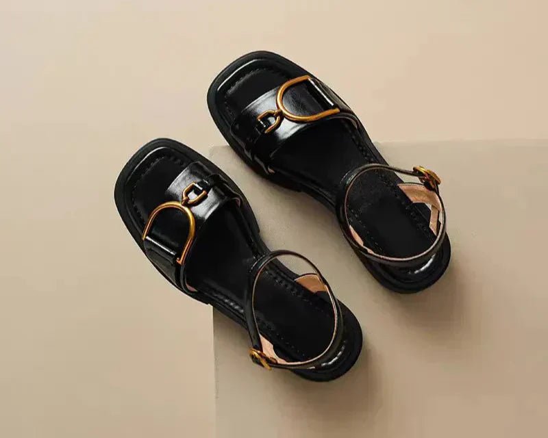 Amara | Buckled Flat Sandals™ - ByClothique