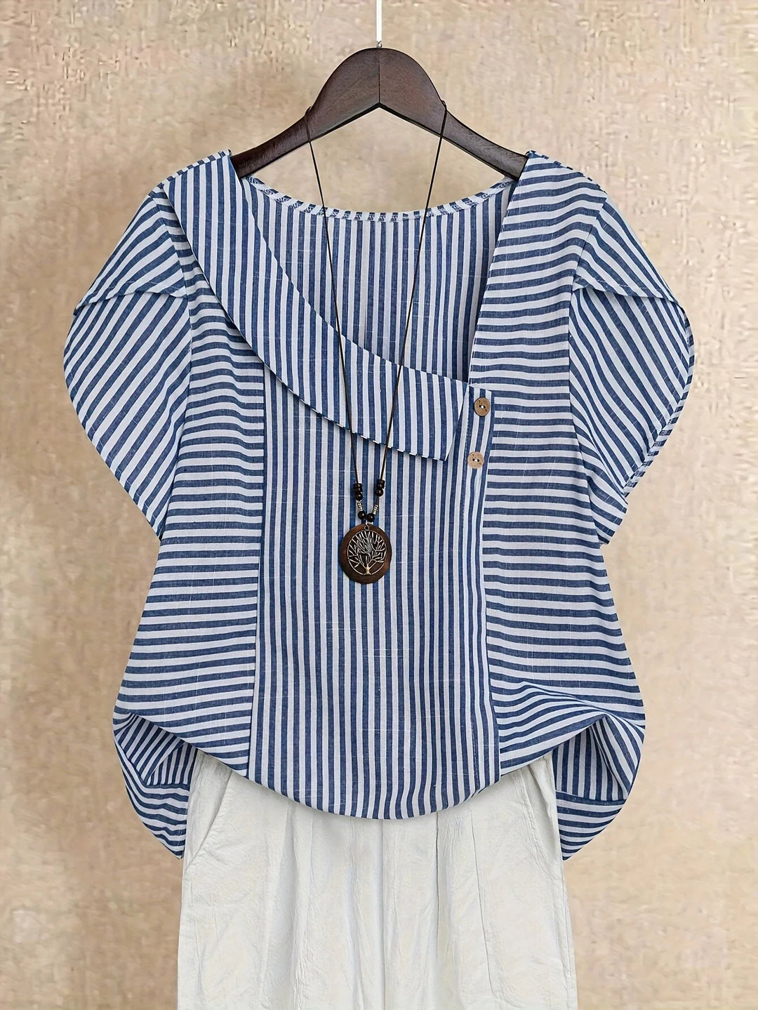 Anne Plus Size Striped Top - ByClothique