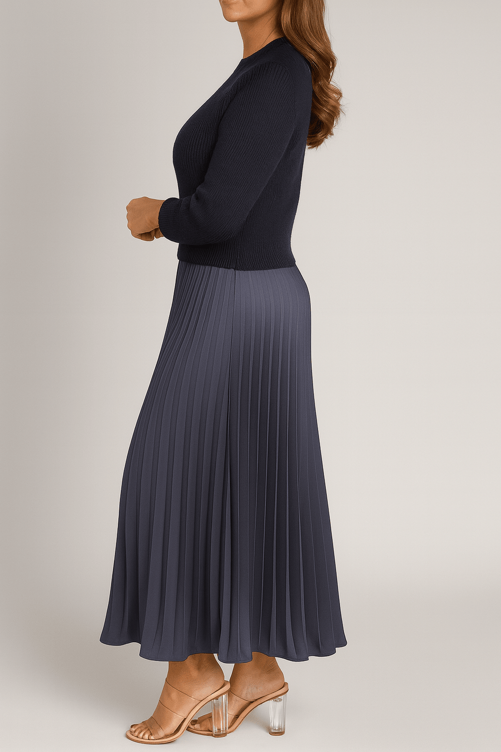Avery | Sweater & Pleated Dress Set - ByClothique